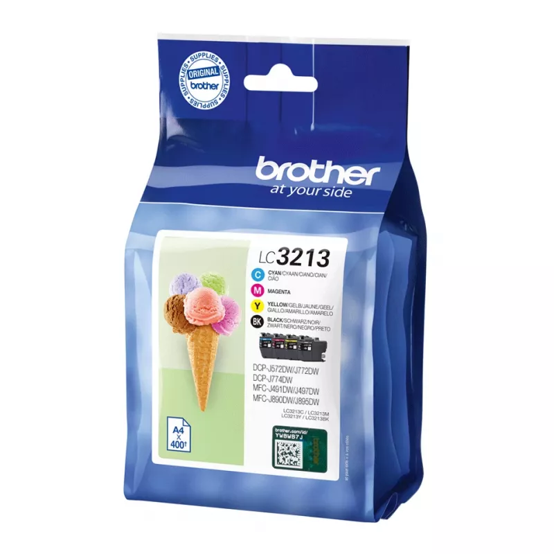 Cartridge Brother LC3213VALDR Czarny cyjan magenta żółty