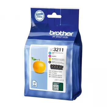 Multipack Brother LC3211VALDR Czarny cyjan magenta żółty