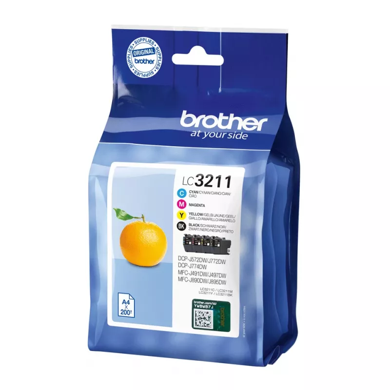 Multipack Brother LC3211VALDR Czarny cyjan magenta żółty