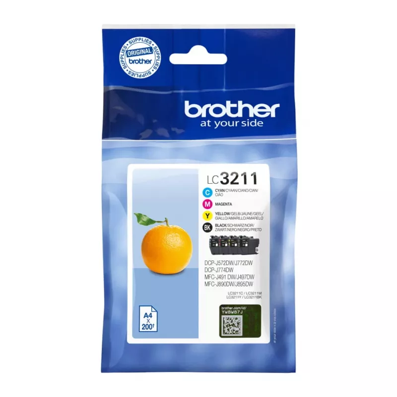 Multipack Brother LC3211VALDR Czarny cyjan magenta żółty