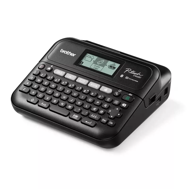 Drukarka etykiet Brother PT-D460BTVP Termotransferowa 180×180 DPI 30 mm/s Przewodowa i Bluetooth QWERTY Taśma TZe