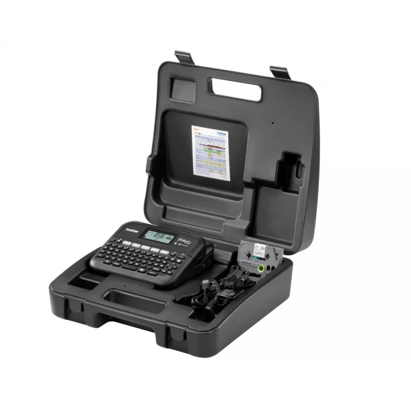 Drukarka etykiet Brother PT-D460BTVP Termotransferowa 180×180 DPI 30 mm/s Przewodowa i Bluetooth QWERTY Taśma TZe