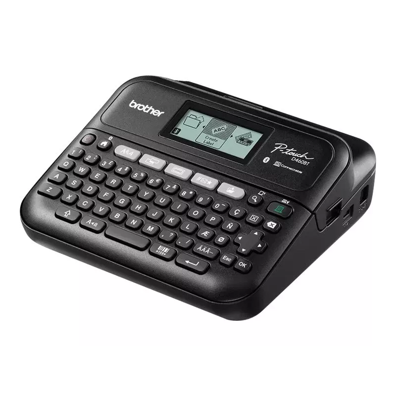 Drukarka etykiet Brother PT-D460BTVP Termotransferowa 180×180 DPI 30 mm/s Przewodowa i Bluetooth QWERTY Taśma TZe