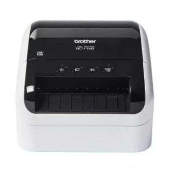 Brother QL-1110NWB, DK, termiczny bezpośredni, 300 x 300 DPI, 110 mm/s, przewodowy i bezprzewodowy, czarny, biały