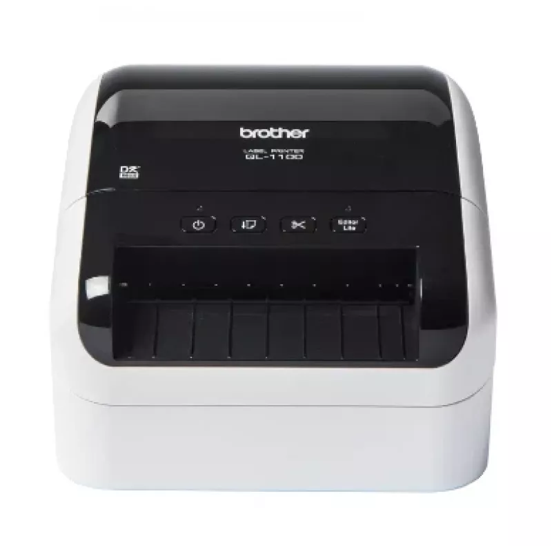 Brother QL-1110NWB, DK, termiczny bezpośredni, 300 x 300 DPI, 110 mm/s, przewodowy i bezprzewodowy, czarny, biały