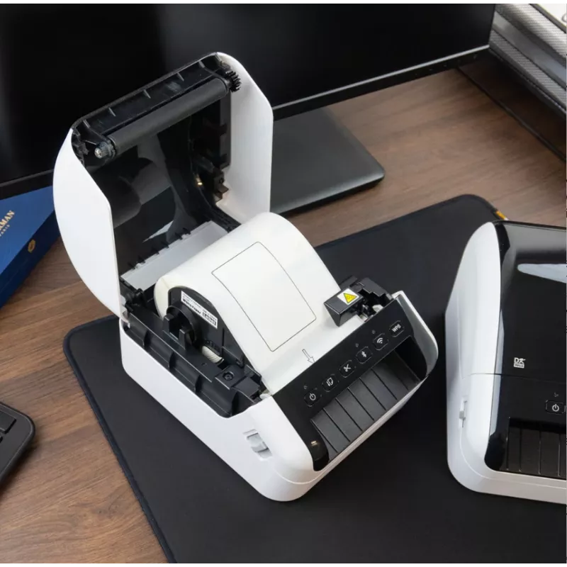 Brother QL-1110NWB, DK, termiczny bezpośredni, 300 x 300 DPI, 110 mm/s, przewodowy i bezprzewodowy, czarny, biały
