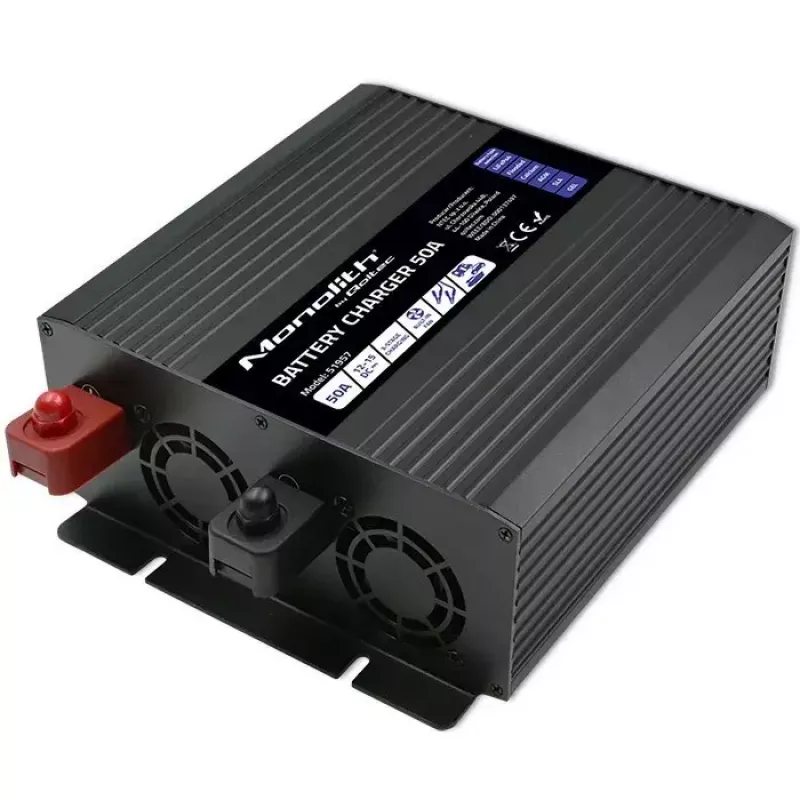 Ładowarka do akumulatorów QOLTEC 51957 50A 12V do akumulatorów LiFePO4, AGM, GEL, SLA