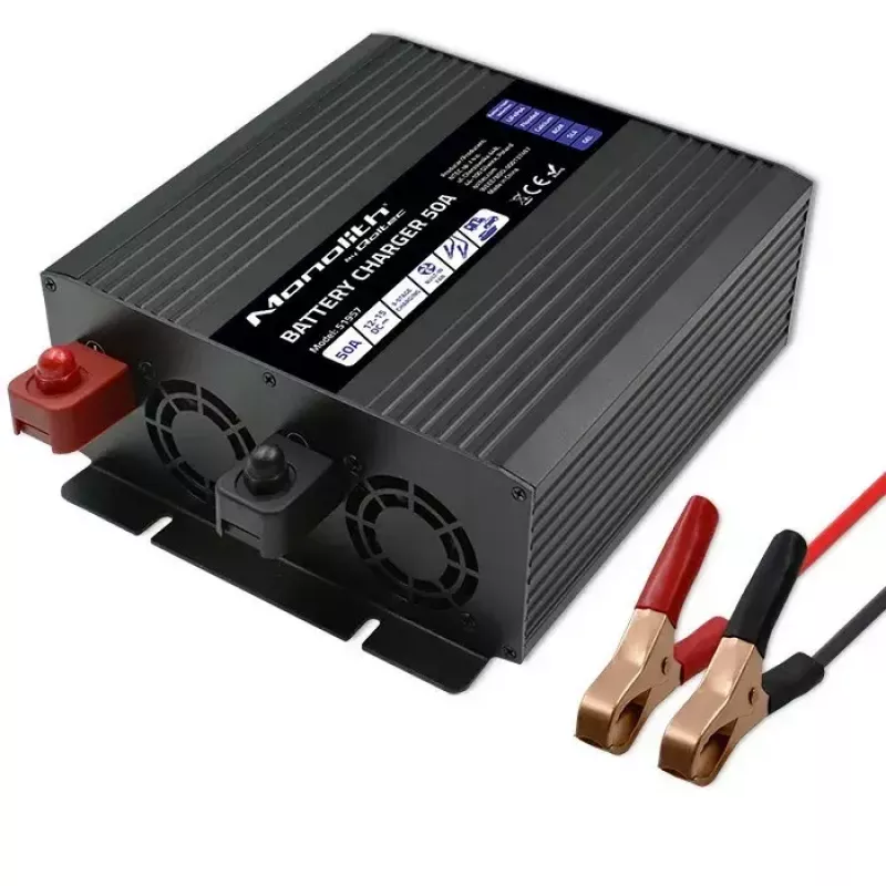 Ładowarka do akumulatorów QOLTEC 51957 50A 12V do akumulatorów LiFePO4, AGM, GEL, SLA