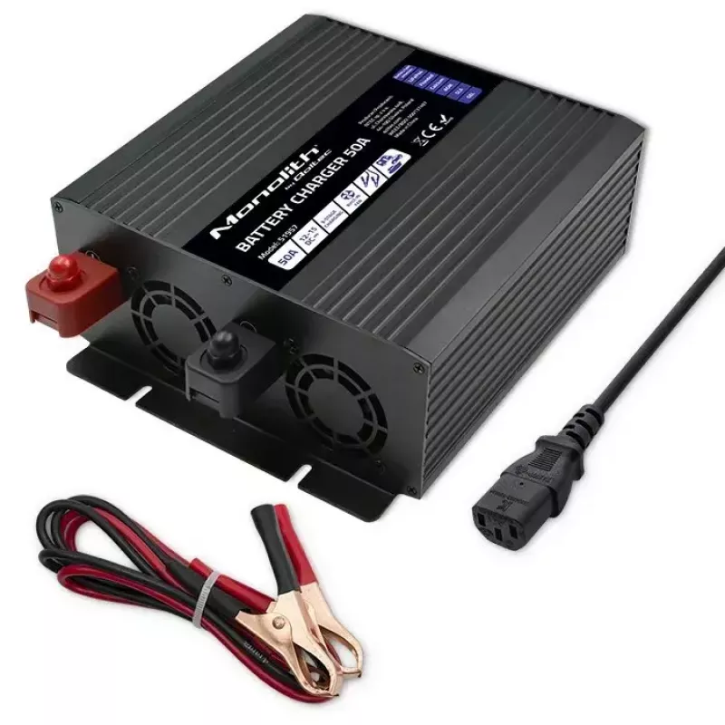 Ładowarka do akumulatorów QOLTEC 51957 50A 12V do akumulatorów LiFePO4, AGM, GEL, SLA