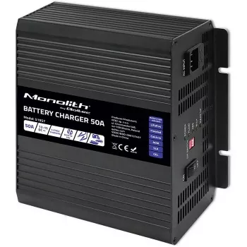 Ładowarka do akumulatorów QOLTEC 51957 50A 12V do akumulatorów LiFePO4, AGM, GEL, SLA