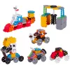 Klocki konstrukcyjne Marioinex Mini Waffle Constructor 300 — kompatybilny zestaw klocków, 300 elementów, wielokolorowy