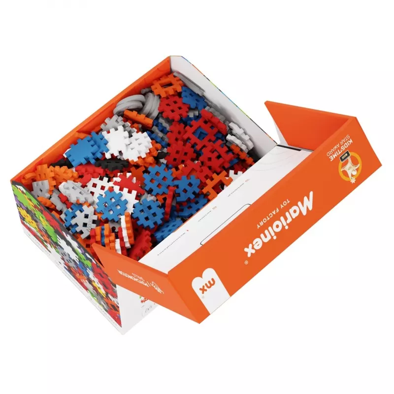 Zestaw klocków konstrukcyjnych Marioinex Mini Waffle Konstruktor 500, 500 elementów, można prać w pralce, wielokolorowy