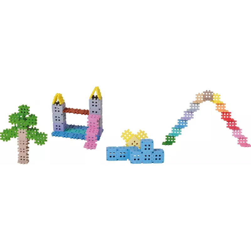 Klocki konstrukcyjne Marioinex Mini Waffle, pastelowe, 300 elementów