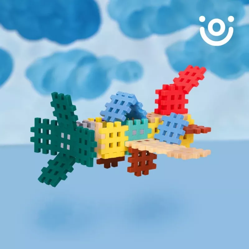Klocki konstrukcyjne Marioinex Mini Waffle, pastelowe, 300 elementów