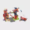 Zestaw konstrukcyjny Marioinex Waffle Blocks Remiza Strażacka 280 elementów, model 906279