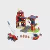 Zestaw konstrukcyjny Marioinex Waffle Blocks Remiza Strażacka 280 elementów, model 906279