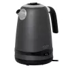 Czajnik Adler | AD 1295g SS | Elektryczny | 2200 W | 1,7 l | Stal nierdzewna | Obrotowa podstawa 360° | Szary