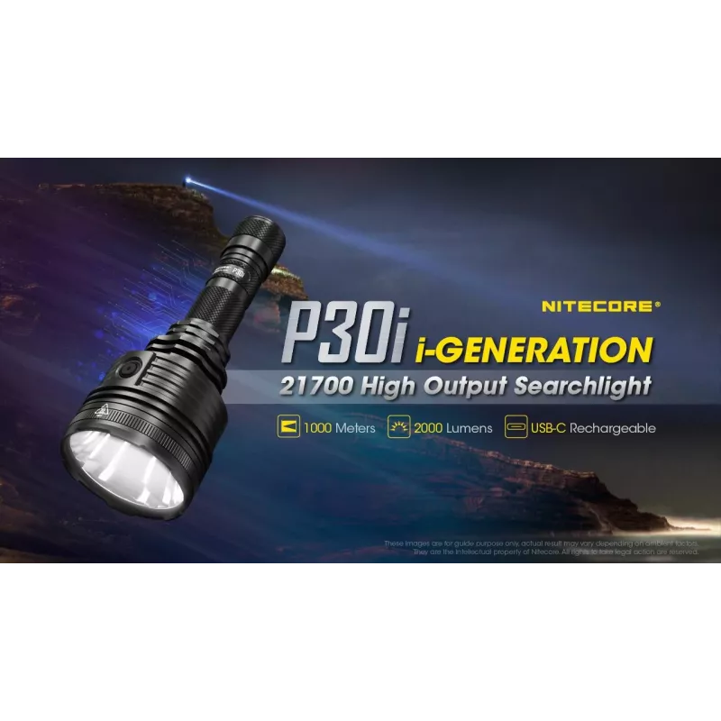 Nitecore P30i Czarna latarka ręczna LED