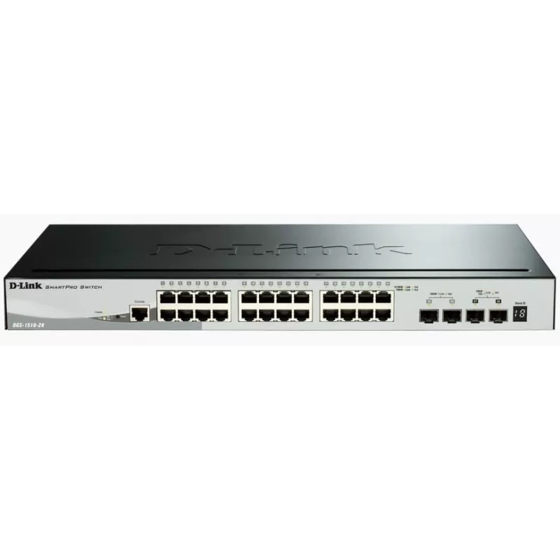 D-Link DGS-1510 Managed L3 Gigabit Ethernet (10/100/1000) Czarny