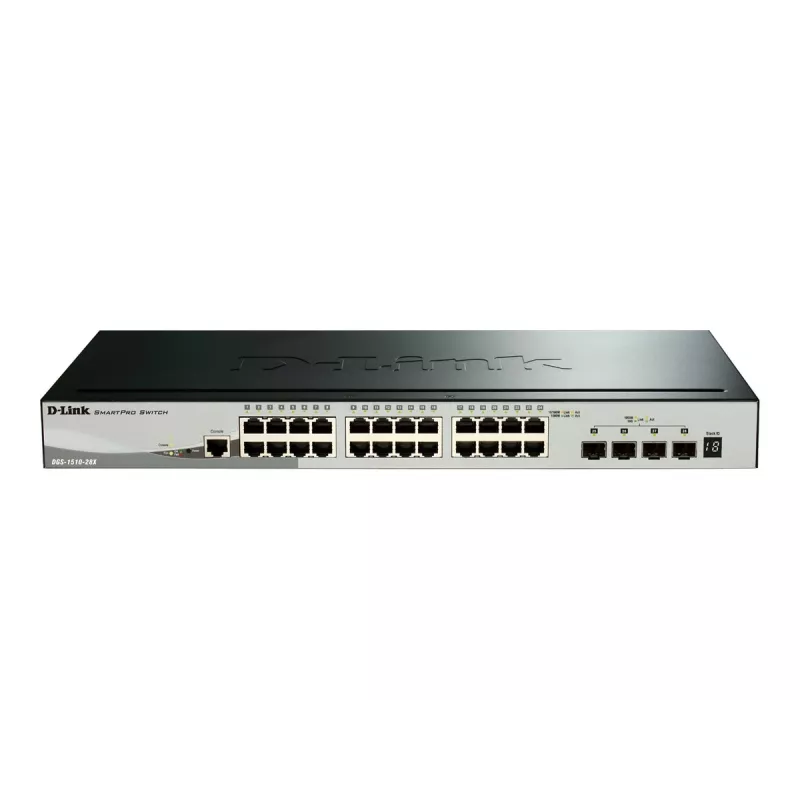 D-Link DGS-1510 Managed L3 Gigabit Ethernet (10/100/1000) Czarny