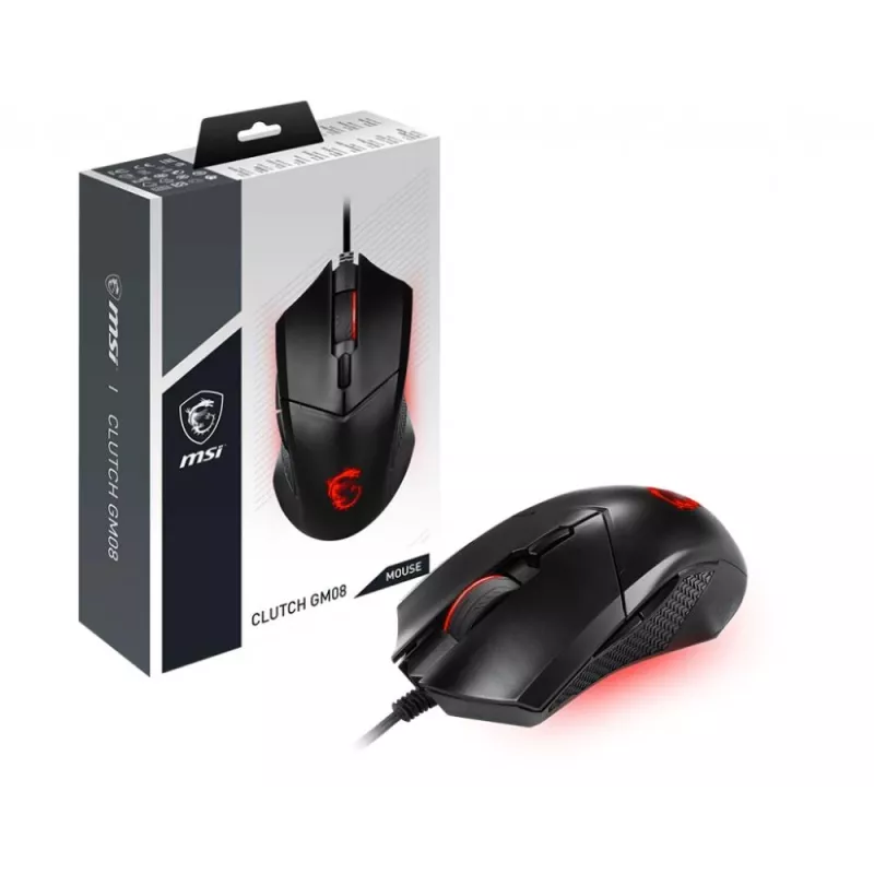 MSI | Clutch GM08 | Mysz gamingowa | USB 2.0 | Czarna