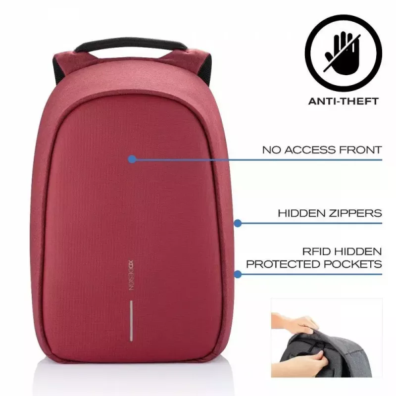 Plecak XDDESIGN Bobby Hero Small — Antykradzieżowy Wodoodporny Plecak Codzienny, Kompaktowy Rozmiar