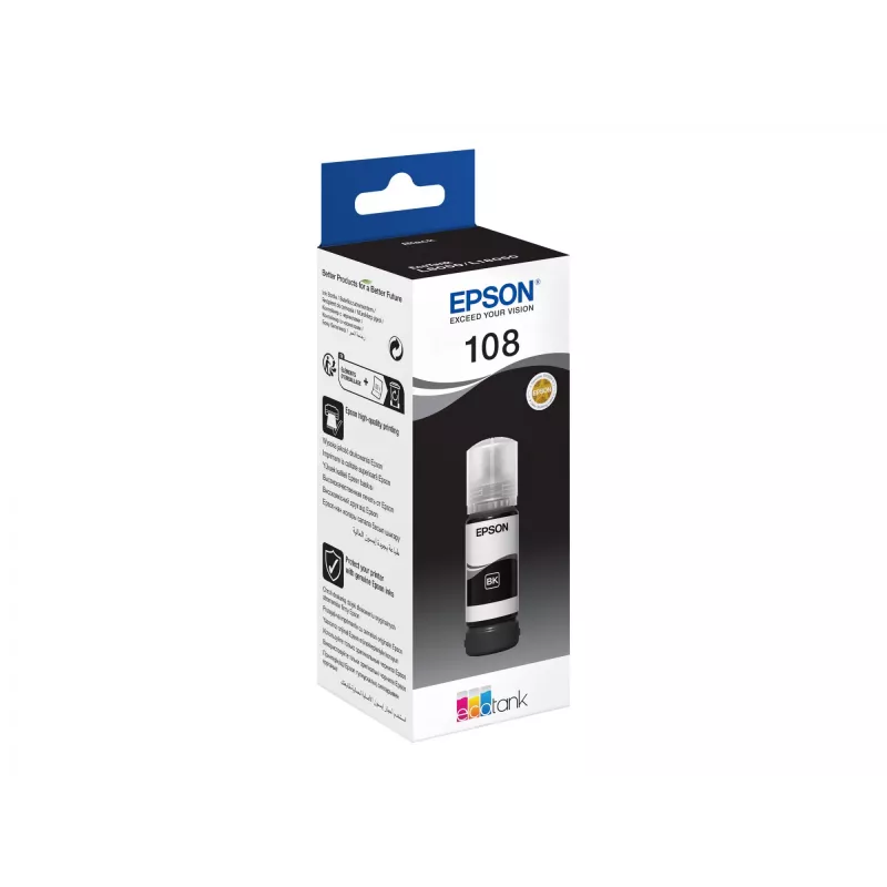 EPSON 108 EcoTank czarny atrament w butelce