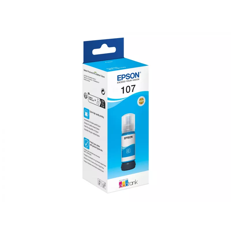 EPSON 108 EcoTank Butelka z tuszem w kolorze cyjan