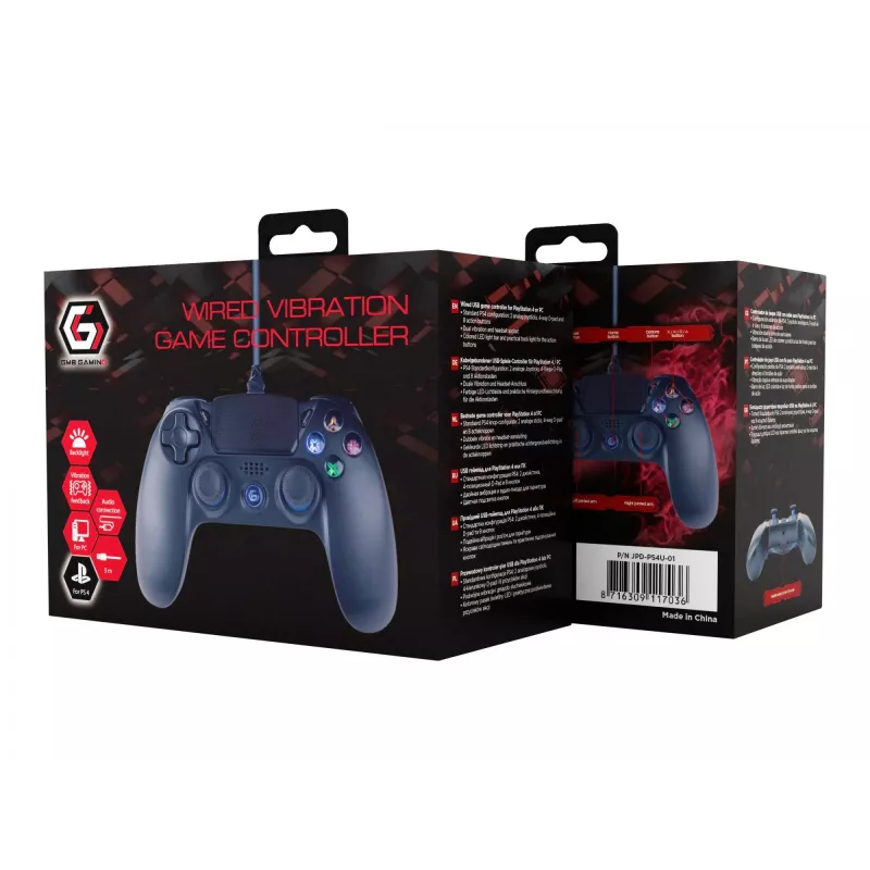Gamepad Gembird JPD-PS4U-01 Czarny USB
