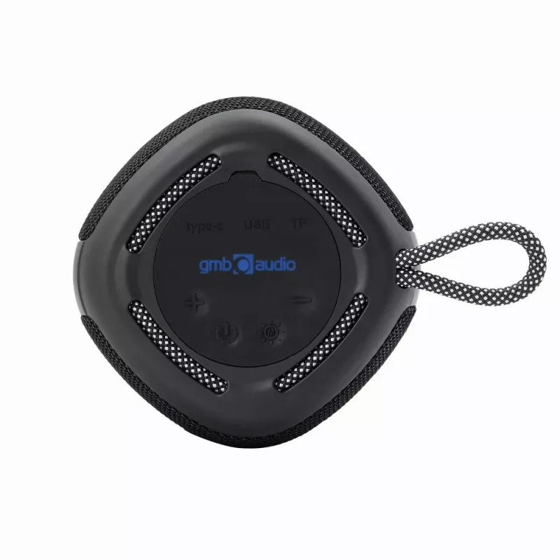 Głośnik przenośny Gembird SPK-BT-LED-03-BK Czarny