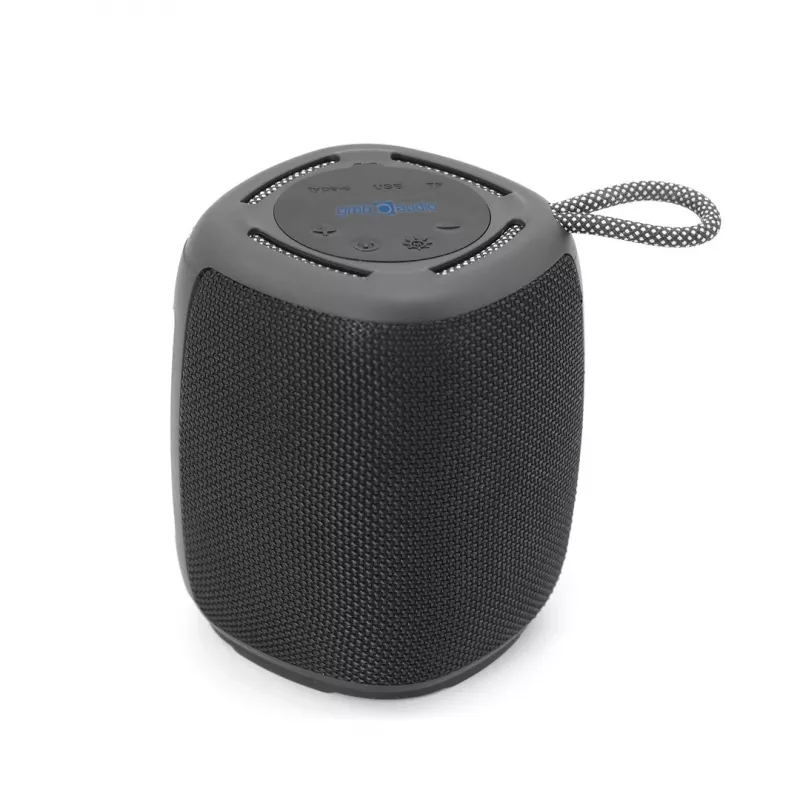 Głośnik przenośny Gembird SPK-BT-LED-03-BK Czarny