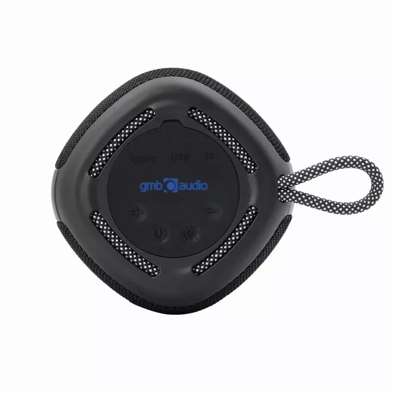 Głośnik przenośny Gembird SPK-BT-LED-03-BK Czarny