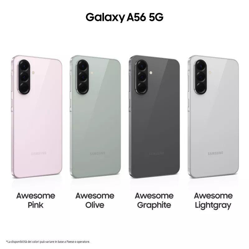 Samsung Galaxy A56 17 cm (6.7) Dual SIM Android 15 5G USB Type-C 8 GB 128 GB 5000 mAh Grafitowy