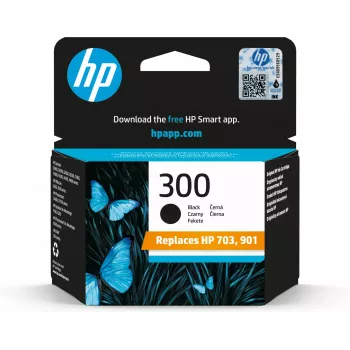 Oryginalny wkład atramentowy HP 300 czarny o standardowej pojemności 4 ml, 200 stron z atramentem Vivera
