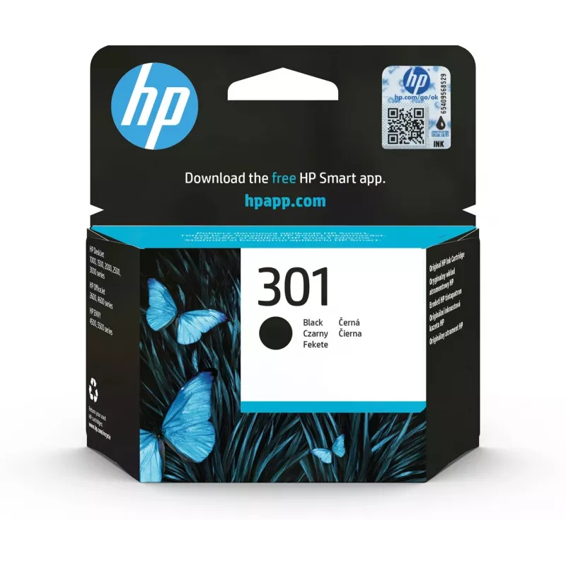 Oryginalny wkład atramentowy HP 301 Czarny