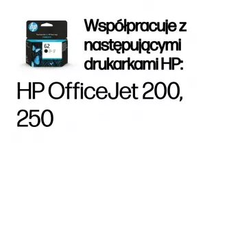 Oryginalny wkład atramentowy HP 62 Czarny
