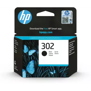 Oryginalny czarny wkład atramentowy HP 302