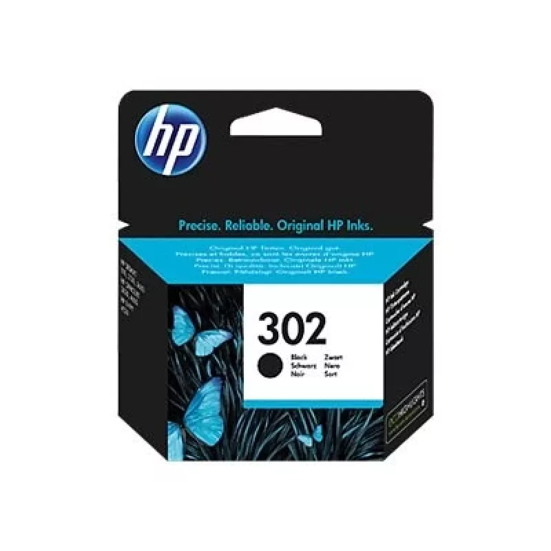Oryginalny czarny wkład atramentowy HP 302