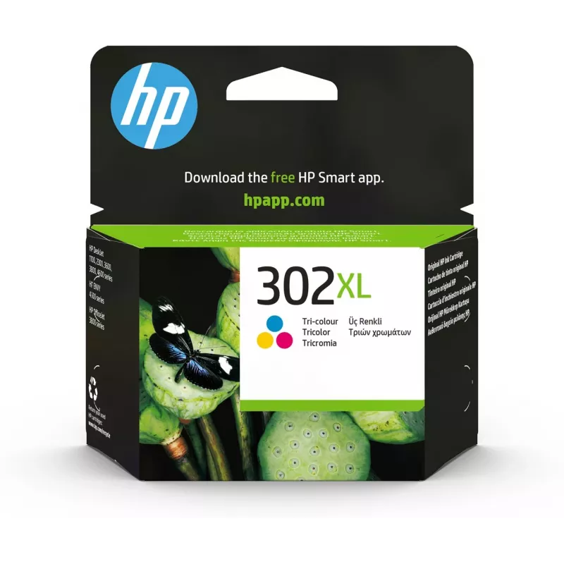 HP 302XL High Yield Tri-color Oryginalny wkład atramentowy