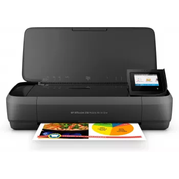 HP OfficeJet 250 Mobile All-in-One MFP — kolorowa atramentowa drukarka wielofunkcyjna A4 8 str./min Kopiowanie 10 str./min Druk 50 arkuszy USB Wi-Fi