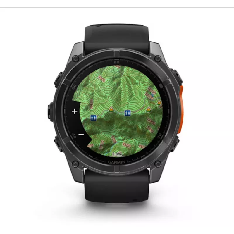 Garmin Fenix 8 3,56 cm (1,4) AMOLED 51 mm Cyfrowy 454 x 454 pikseli Dotykowy Tytan Wi-Fi GPS (satelitarny)