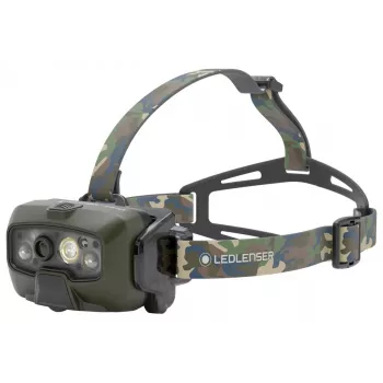 Ledlenser HF8R Core RGB Camouflage - latarka czołowa LED, zielony