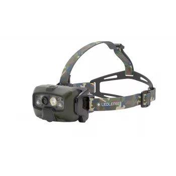 Ledlenser HF8R Core RGB Camouflage - latarka czołowa LED, zielony