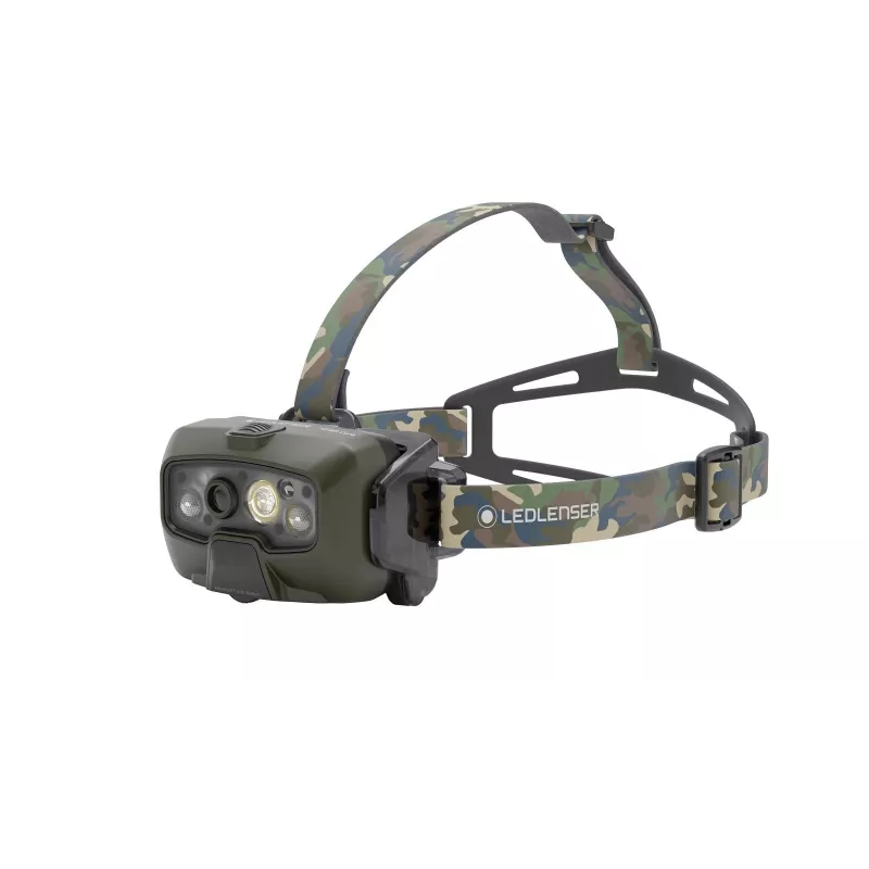 Ledlenser HF8R Core RGB Camouflage - latarka czołowa LED, zielony