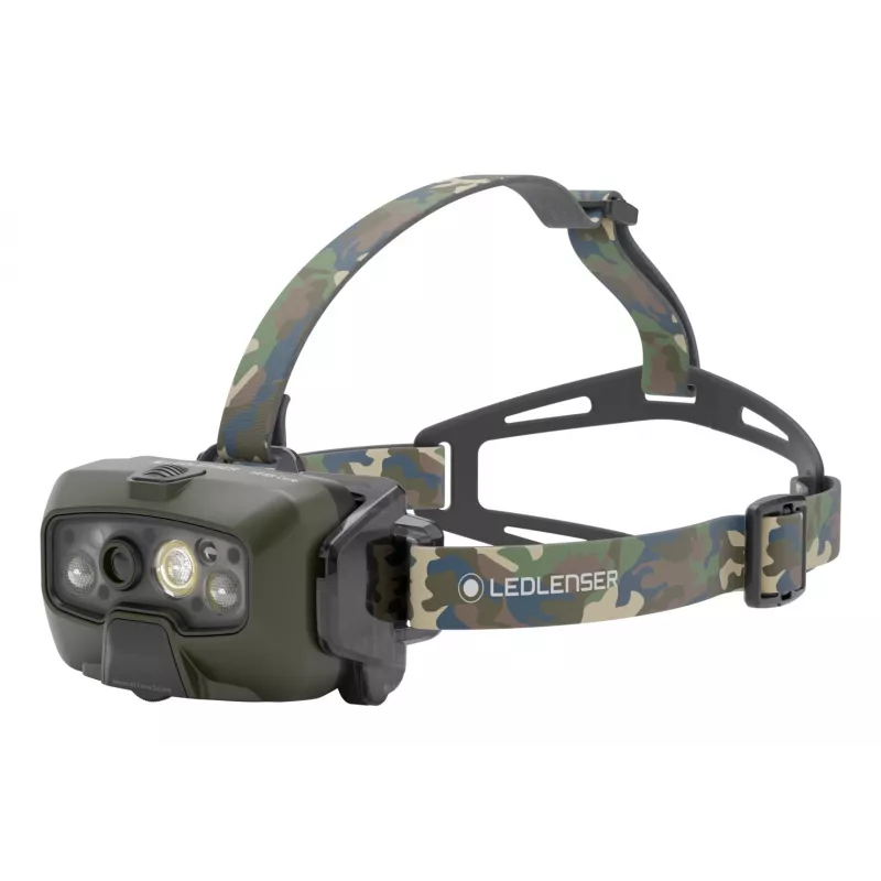 Ledlenser HF8R Core RGB Camouflage - latarka czołowa LED, zielony