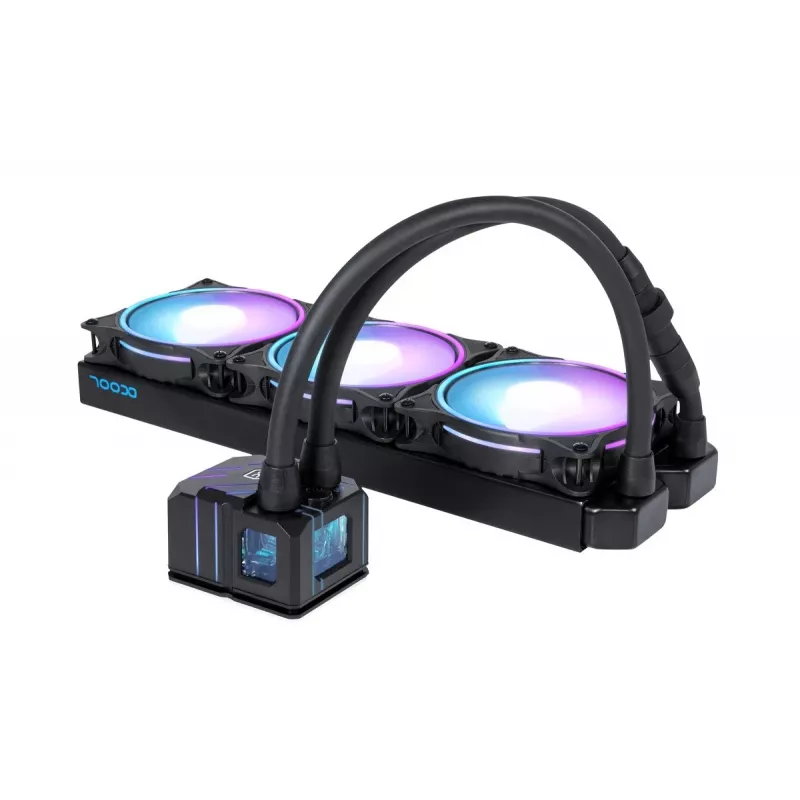 Alphacool Eisbaer Pro Aurora 360 Processor All-in-one liquid cooler 12 cm Czarny, biały 1 szt.