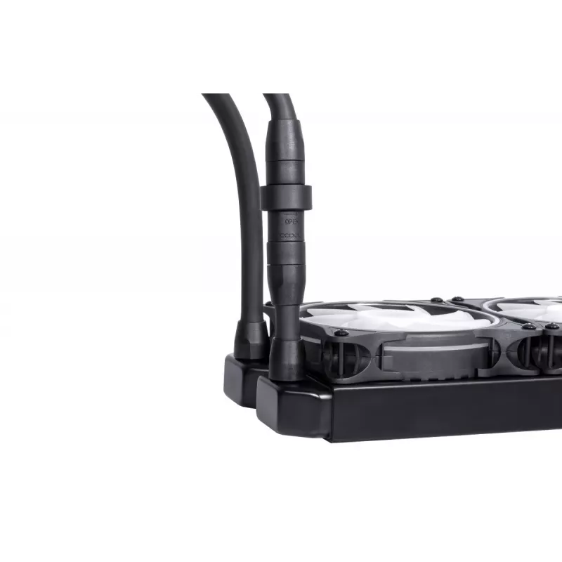 Alphacool Eisbaer Pro Aurora 360 Processor All-in-one liquid cooler 12 cm Czarny, biały 1 szt.