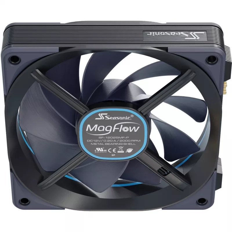 MagFlow 1225 PWM (1-Fan Kit) 120.4 x 124.2 x 26.6mm / Fluid Dynamic Bearing / 63.33 CFM / 33.78 dBa / 2200 rpm / Magnetyczne kable ułatwiające instalację (MAGFLOW-1)