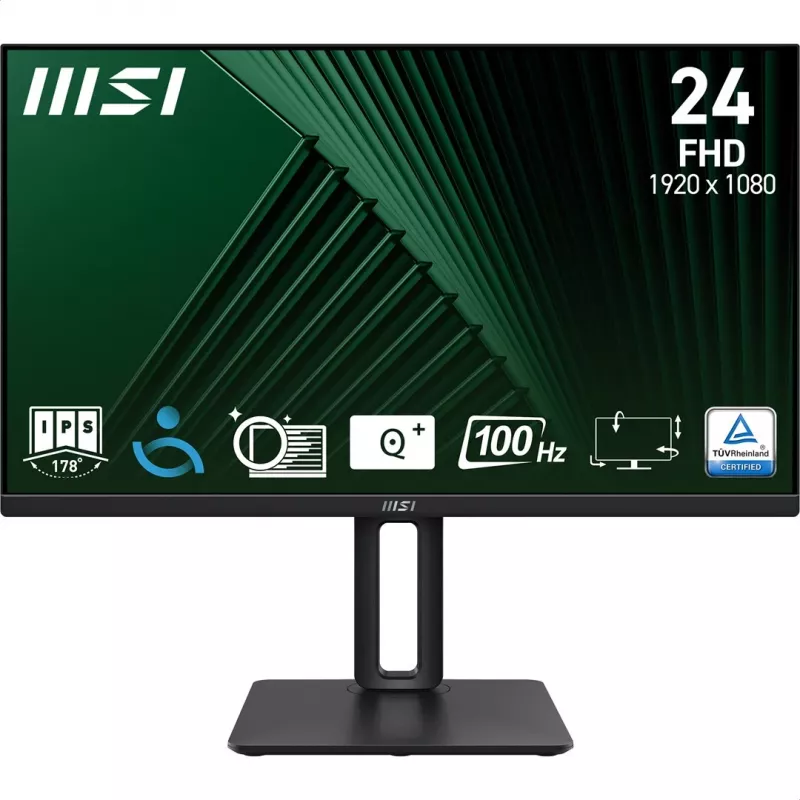 MSI Pro MP245PG 24-calowy IPS FHD HDMI/DP Pivot - Płaski ekran - 61 cm