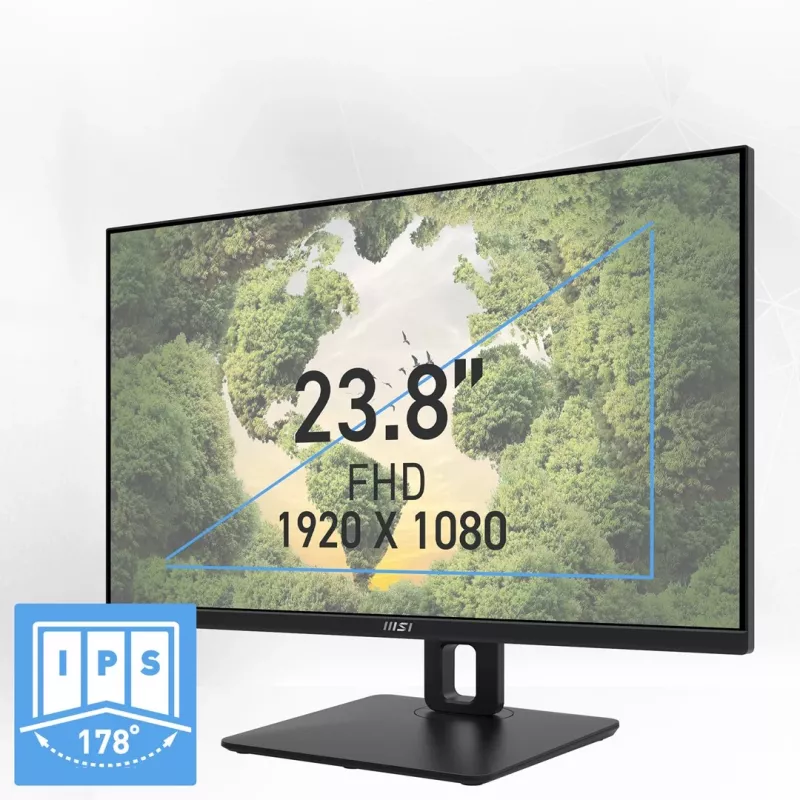 MSI Pro MP245PG 24-calowy IPS FHD HDMI/DP Pivot - Płaski ekran - 61 cm